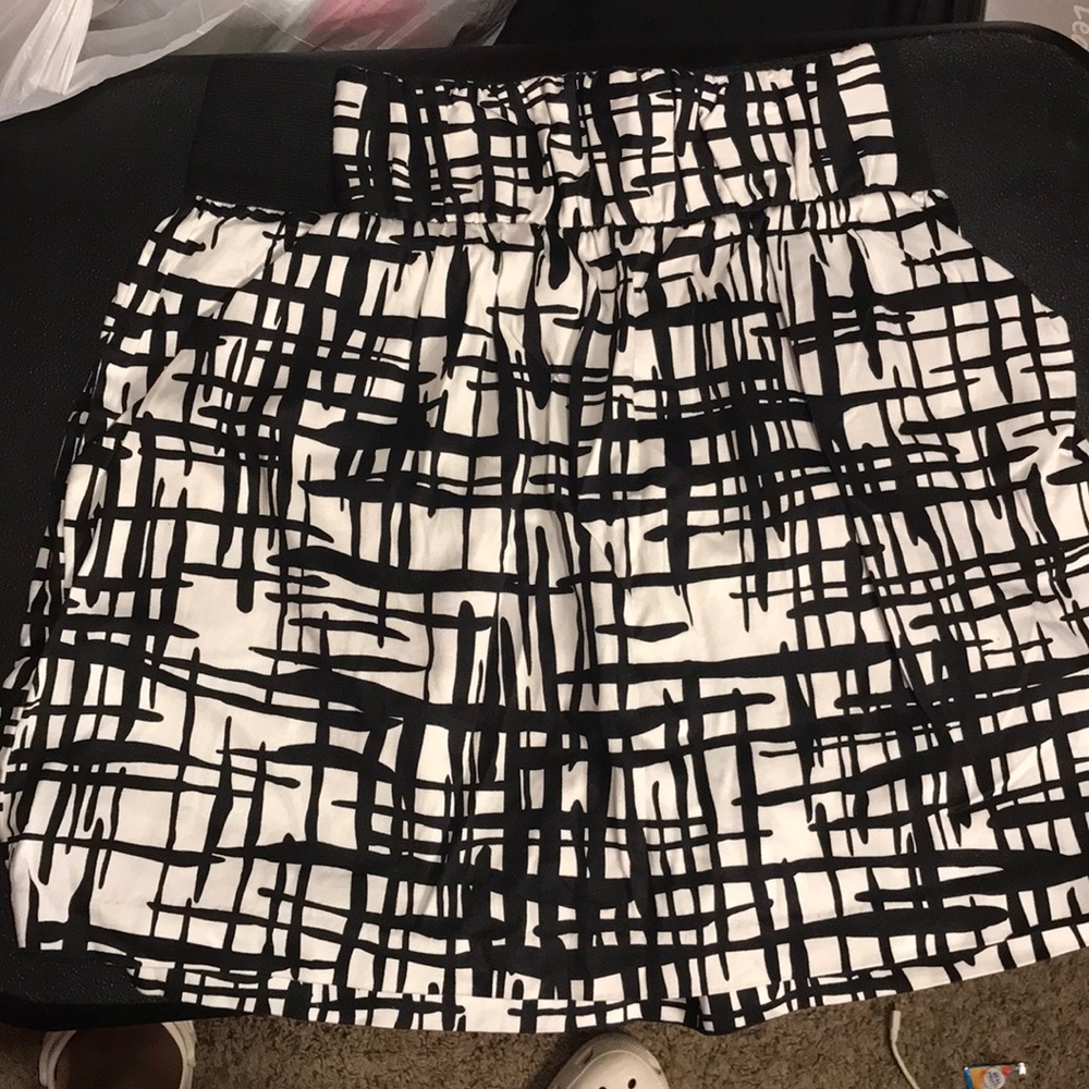 Black and white skirt